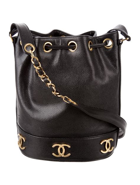 chanel caviar small bag|CHANEL Caviar Quilted Small CC Bucket Bag Navy.